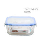 OEM Reusable Glass Food Storage Containers Rectangular Shape