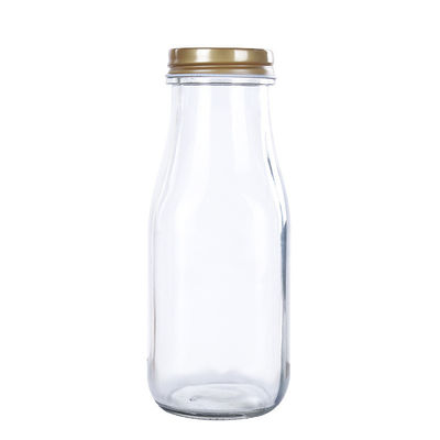 300ML Glass Reusable Leak Proof Milk Bottles Dishwasher Safe Varying Capacities for Freshness