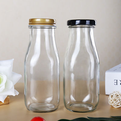 300ML Glass Reusable Leak Proof Milk Bottles Dishwasher Safe Varying Capacities for Freshness