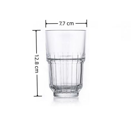 380ML Hoshine Joy Clear Glass Drinking Cups for Daily Use