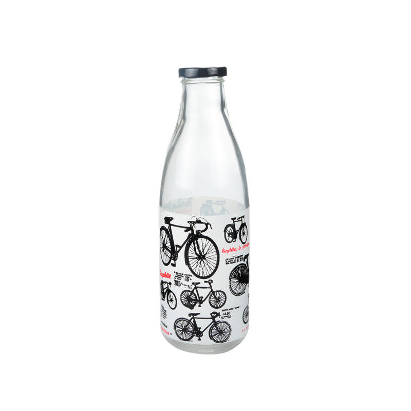 1000ML Mini Glass Milk Bottles Reusable Flip Top Glass Bottles