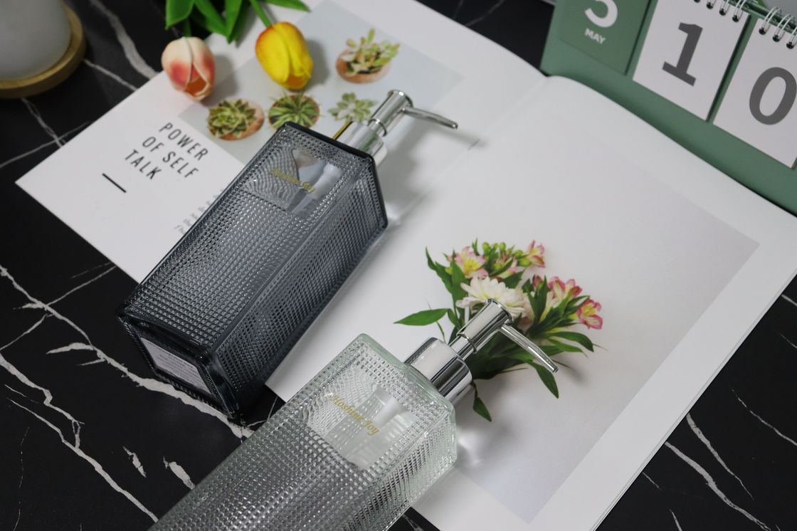 500Ml Capacity Transparent Glass Bottle For Soap Dispenser