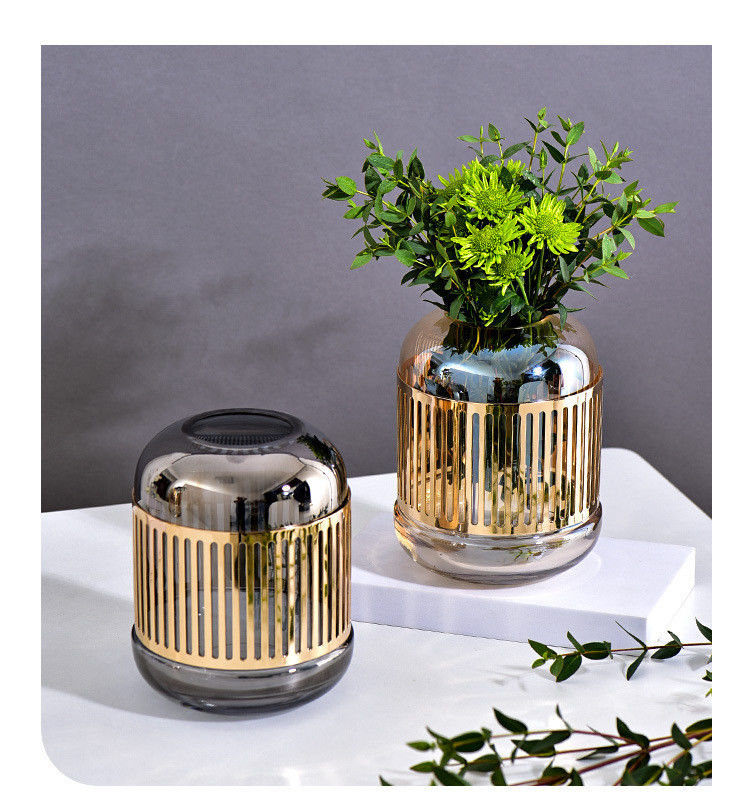 Modern Glass Vase For Home And Office Decoration Transparent Flower Holder