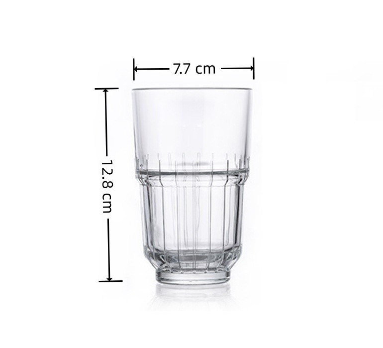 380ML Hoshine Joy Clear Glass Drinking Cups for Daily Use