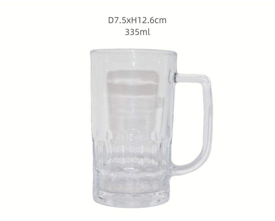 335ml Hoshine Joy Clear Reusable Glass Cups Daily Use Glassware for Refreshing Drinks