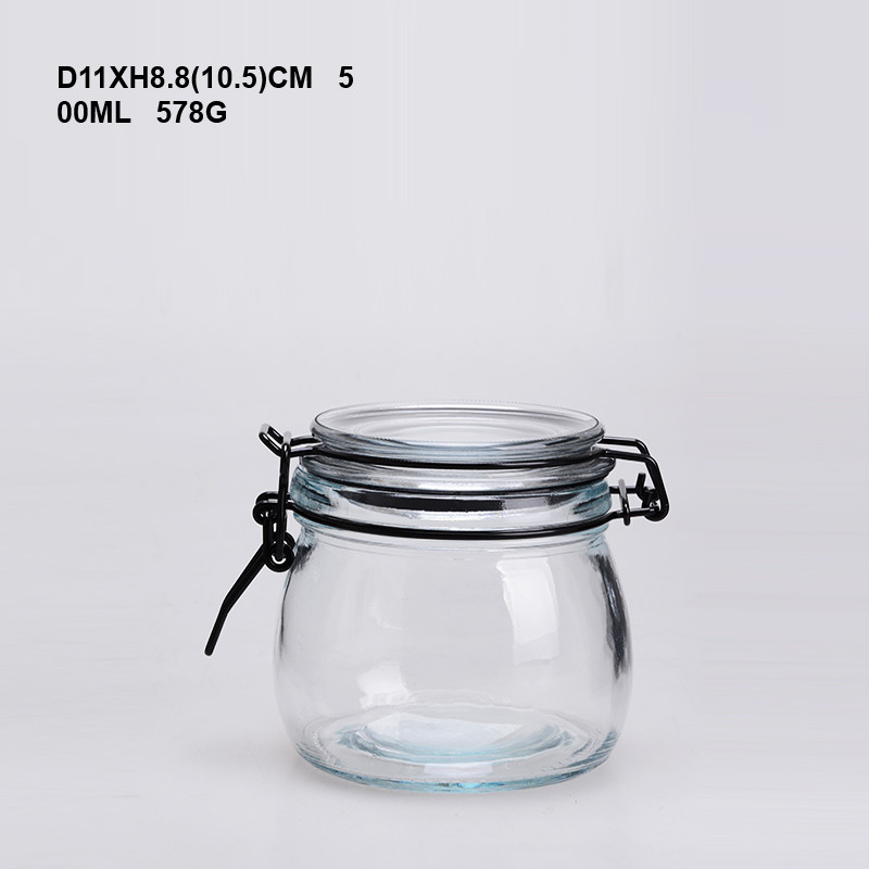 Household Empty Glass Jars For Food Storage Airtight FDA certified
