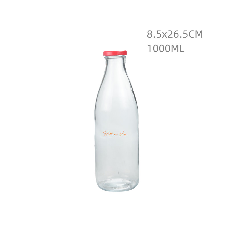 1000ML Mini Glass Milk Bottles Reusable Flip Top Glass Bottles