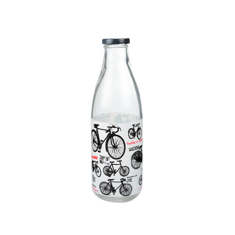 1000ML Mini Glass Milk Bottles Reusable Flip Top Glass Bottles