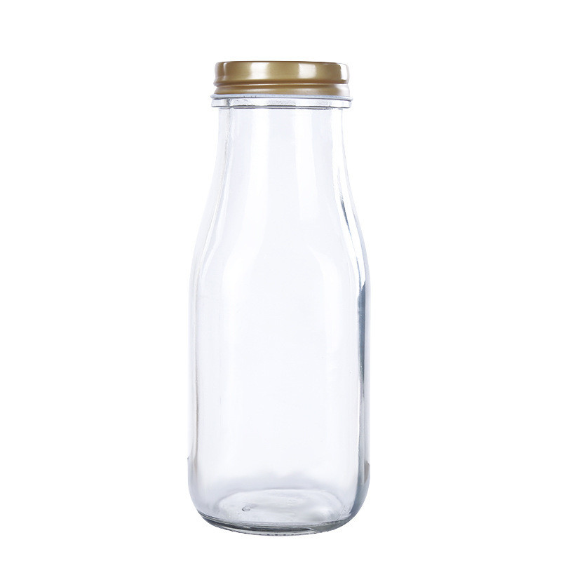 300ML Glass Reusable Leak Proof Milk Bottles Dishwasher Safe Varying Capacities for Freshness